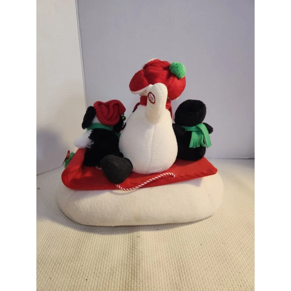 2007 Hallmark Jingle Pals Animated Musical Plush Snowman Penguin Dog Tested Work